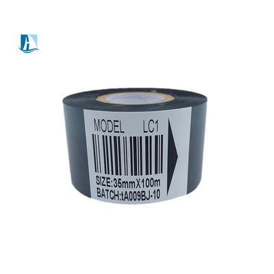 Базовая ширина 60 мм Термопередающая восковая лента для печати штрих-кодов на этикетках 30*100