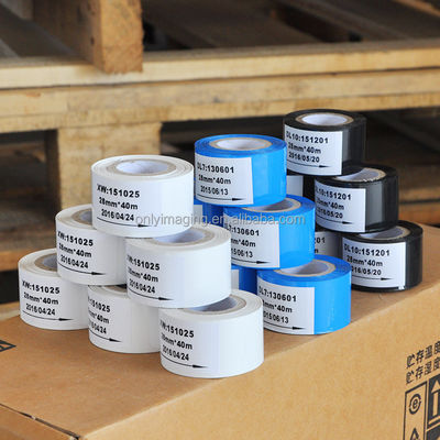 Рыночная лента теплового переноса для печати номера кабеля 8 мм 9 мм лента горячего штампования
