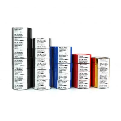 25мм*100м Красная горячая штамповая фольга для принтера даты Штрих-код лента FC3 SCF900 кодирующая машина