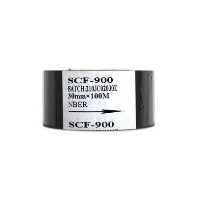 Scf 900 30mm*100m Пластиковые мешки печатная лента с черным оттиском даты горячего кодирования фольга