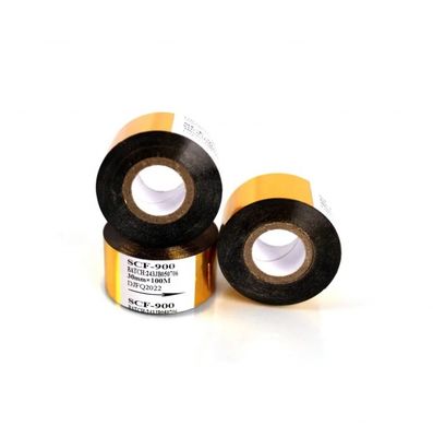 PET Core Размер 1 дюйм SCF900 Золотая горячая фольга печать рулоны Маркен Термотрансферная лента