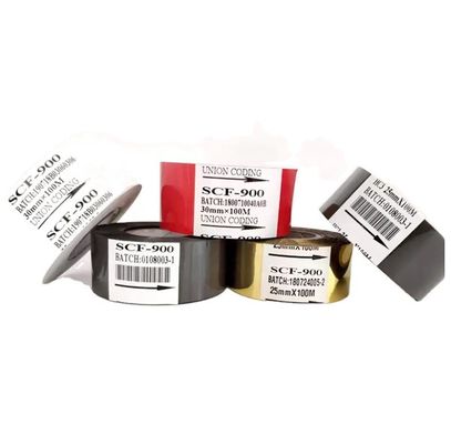 Бронзовый принтер для писем Использованный круглый почерк Восковая лента цветная пленка ПЭТ печать этикетки