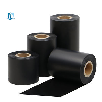 Бумага на этикетках Черная горячая штамповая фольга Термотрансферная ленточная принтер температура 100C-160C