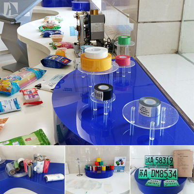 Принтер лента горячая штамповая фольга 30 мм * 100 м Дата печать Черный Красный Желтый Синий Белый Зеленый Цвет