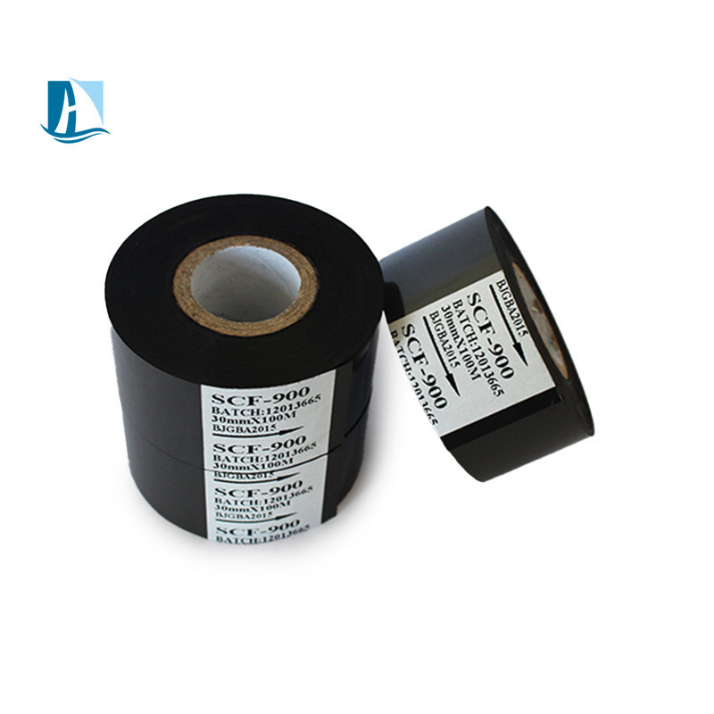 Горячая кодирующая фольга Lc1 Scf900 25mm 30mm * 100m Черный для HP241 HP241B Дата принтер Общий